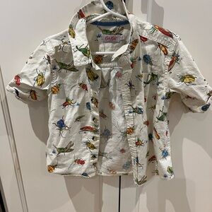 Cath kidson kids London striped shirt with bugs 3-4t